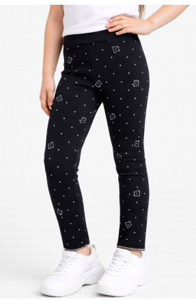 Лосини дитячі трикотажні для дівчинки чорного кольору 401-6 212057C