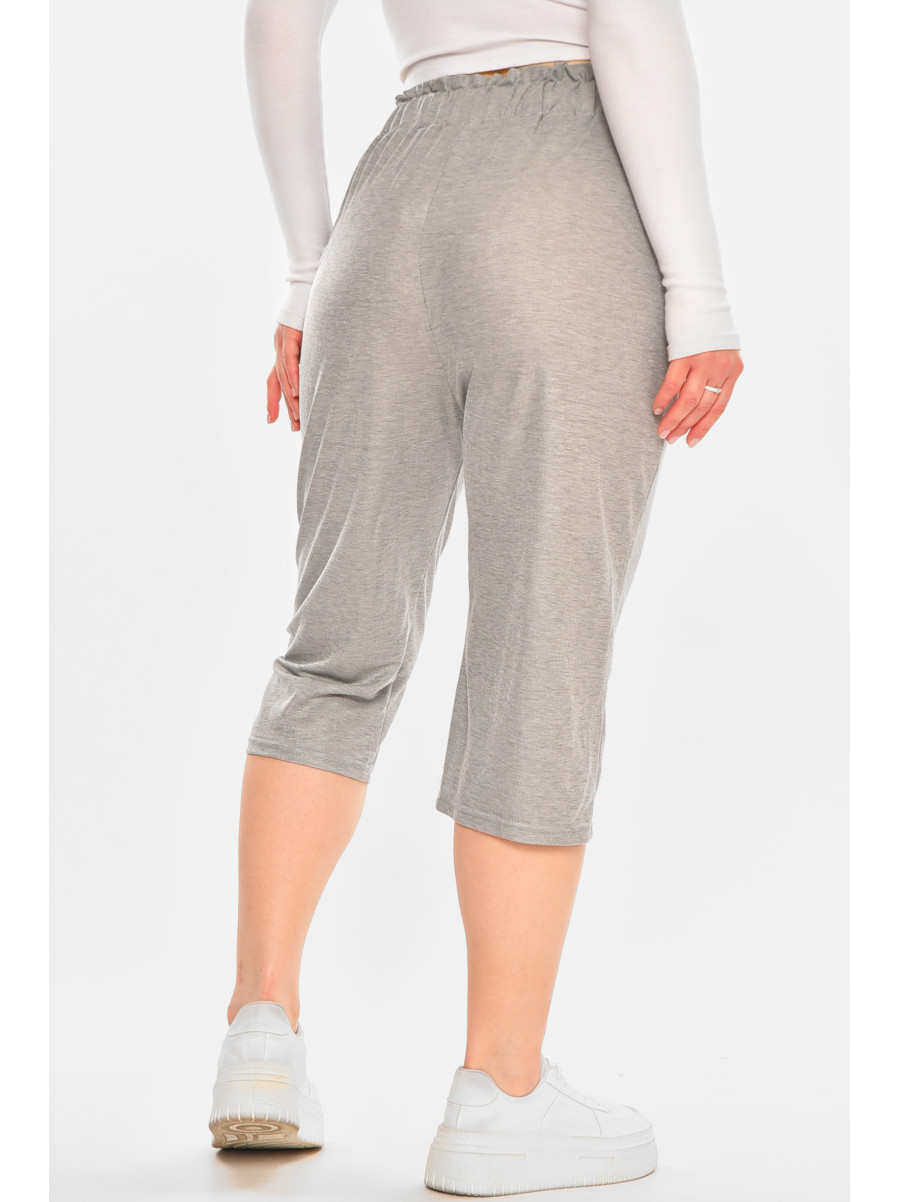 Бриджи женские однотонные серого цвета 780-3 212058C