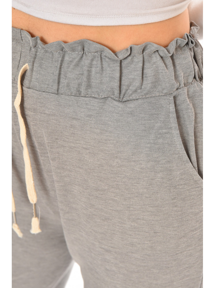 Бриджи женские однотонные серого цвета 780-3 212058C