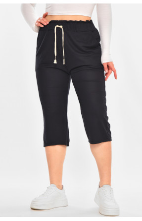 Бриджи женские однотонные черного цвета 780-3 212060C