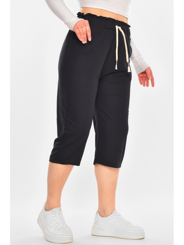 Бриджи женские однотонные черного цвета 780-3 212060C