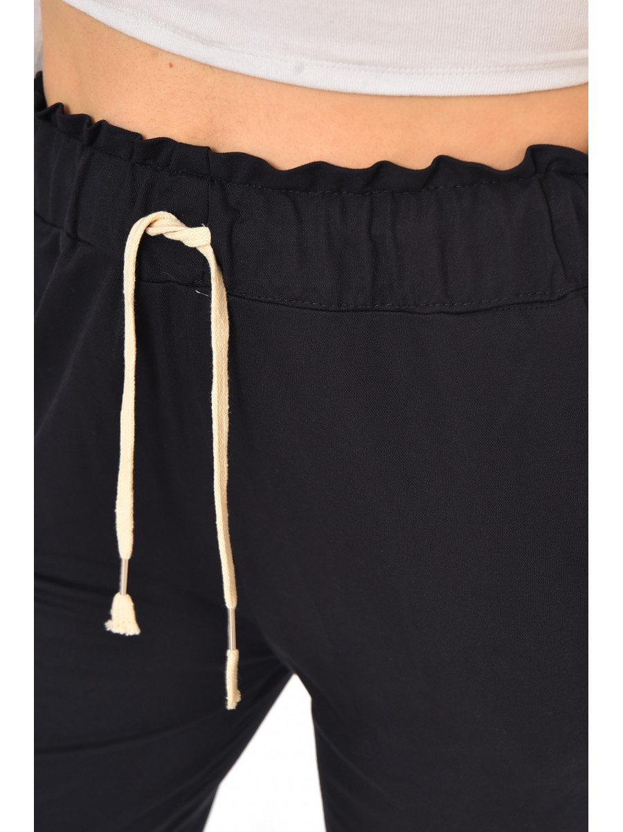 Бриджи женские однотонные черного цвета 780-3 212060C