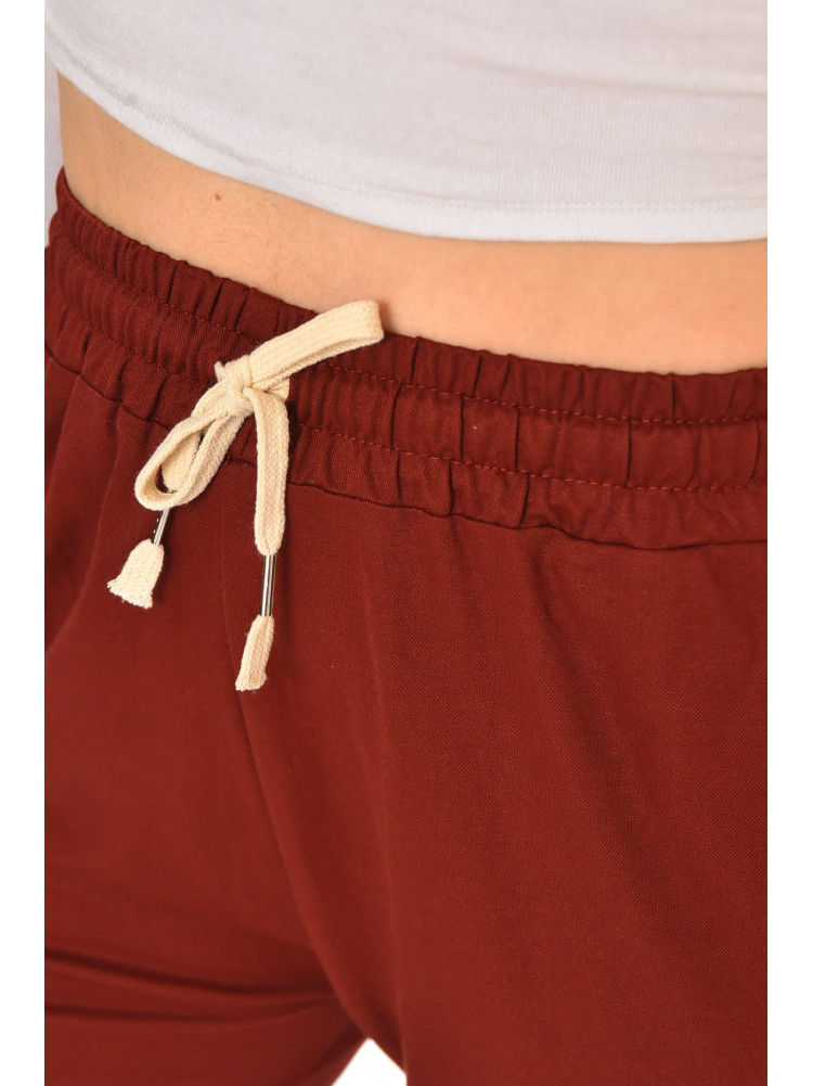 Бриджи женские однотонные коричневого цвета 780-3 212063C