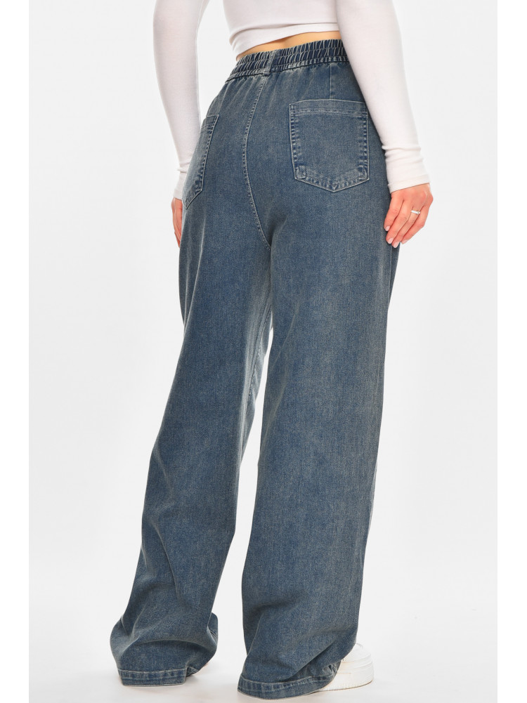 Джинсы женские полубатальные однотонные синего цвета А4120-6 212065C