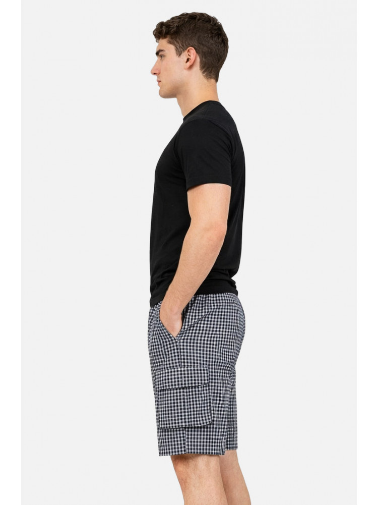 Чоловічі шорти чорного кольору з принтом P27 212070C