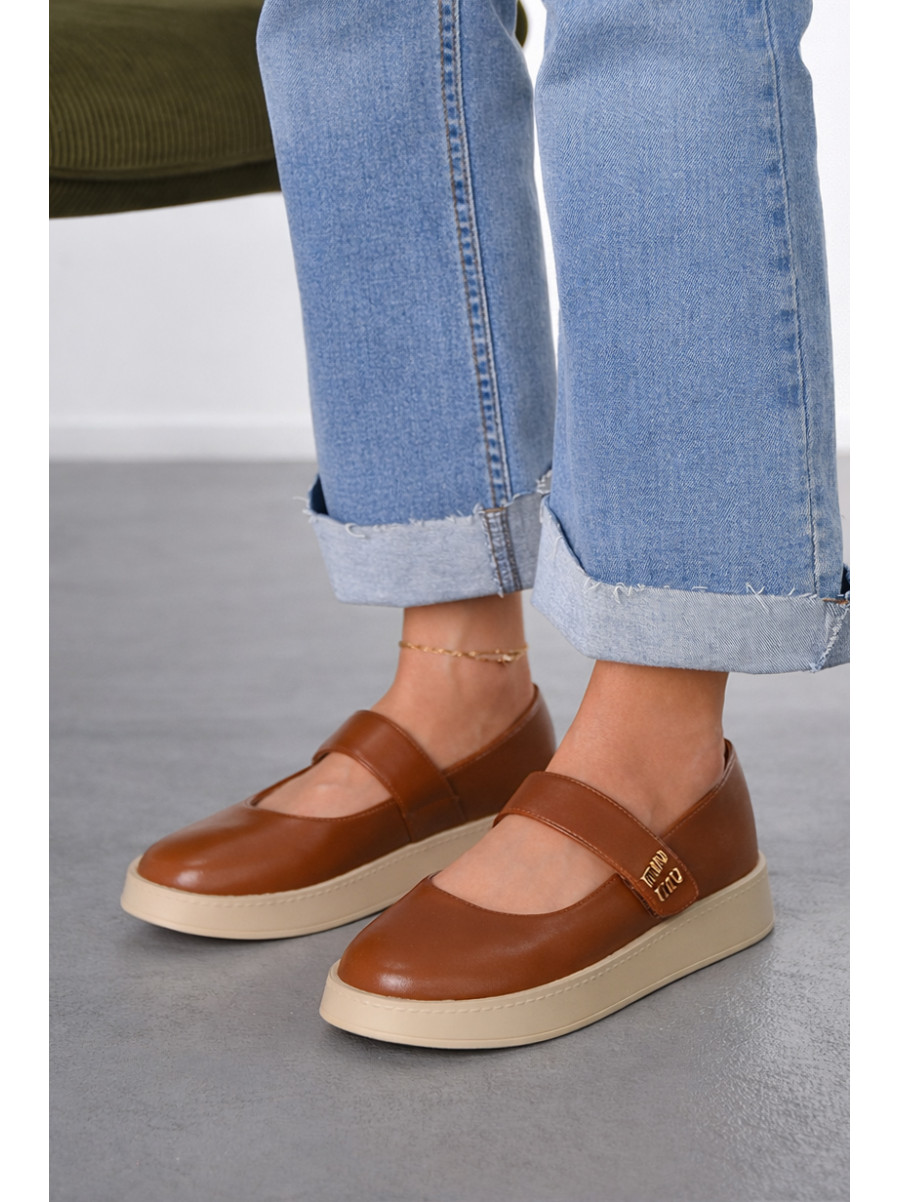 Лоферы женские коричневого цвета Е369-3 212072C