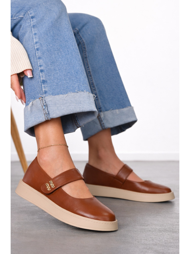 Лоферы женские коричневого цвета Е369-3 212072C