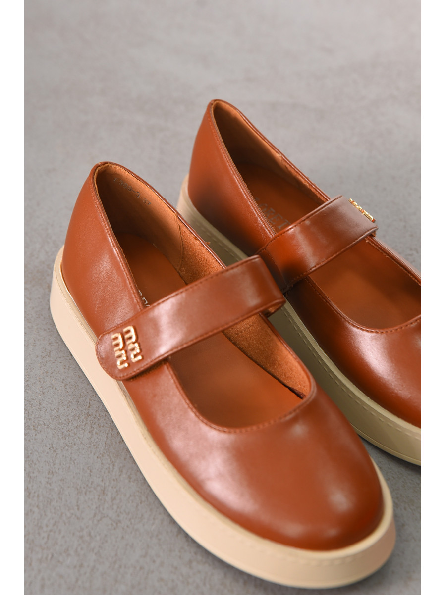 Лоферы женские коричневого цвета Е369-3 212072C