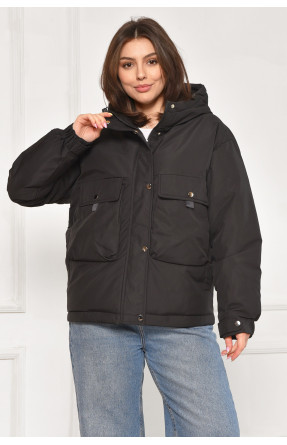 Куртка женская демисезонная черного цвета 162 212074C
