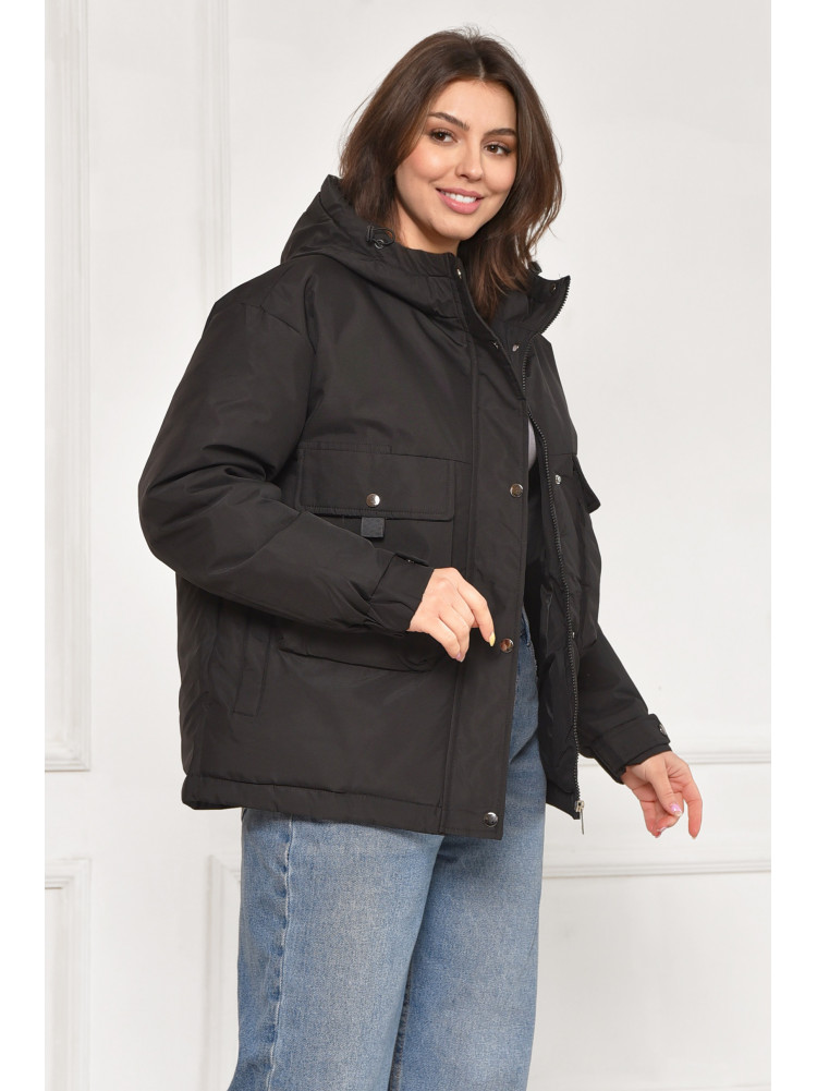 Куртка женская демисезонная черного цвета 162 212074C