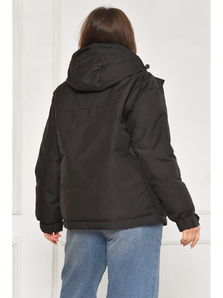 Куртка женская демисезонная черного цвета 162 212074C