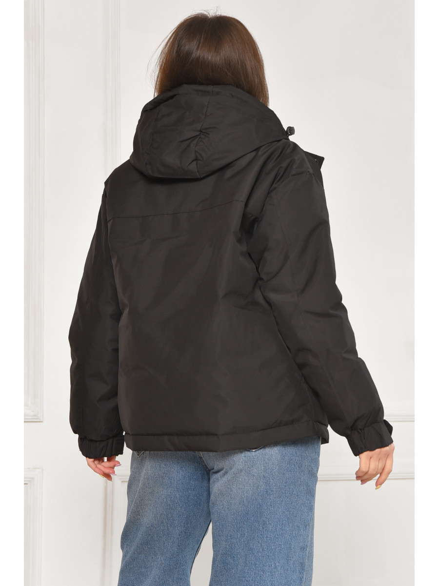 Куртка женская демисезонная черного цвета 162 212074C