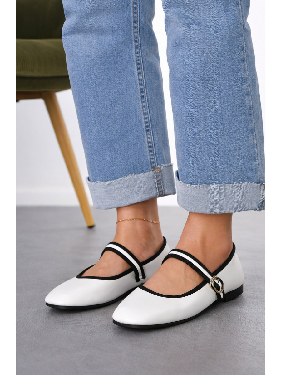 Балетки женские белого цвета X348-2 212080C