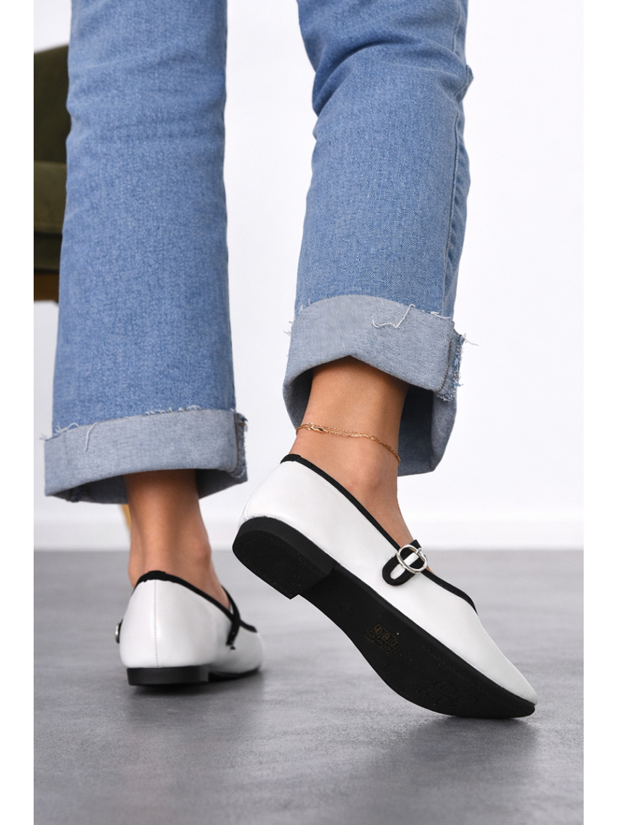 Балетки женские белого цвета X348-2 212080C
