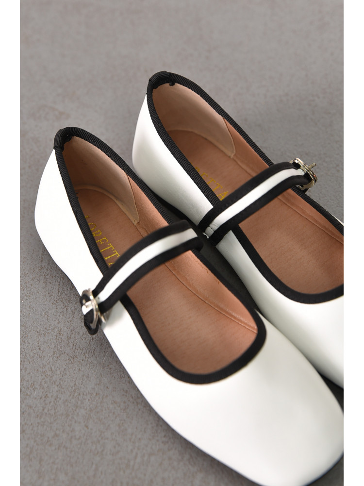 Балетки женские белого цвета X348-2 212080C