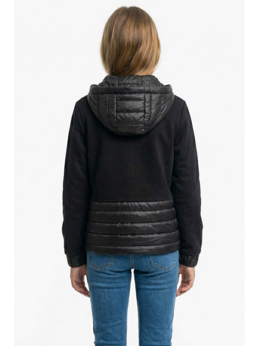 Куртка підліткова для дівчинки демісезонна чорного кольору 1909 212081C