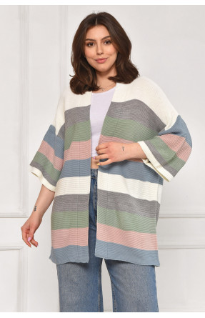 Кардиган женский белого цвета с принтом 0245 212082C