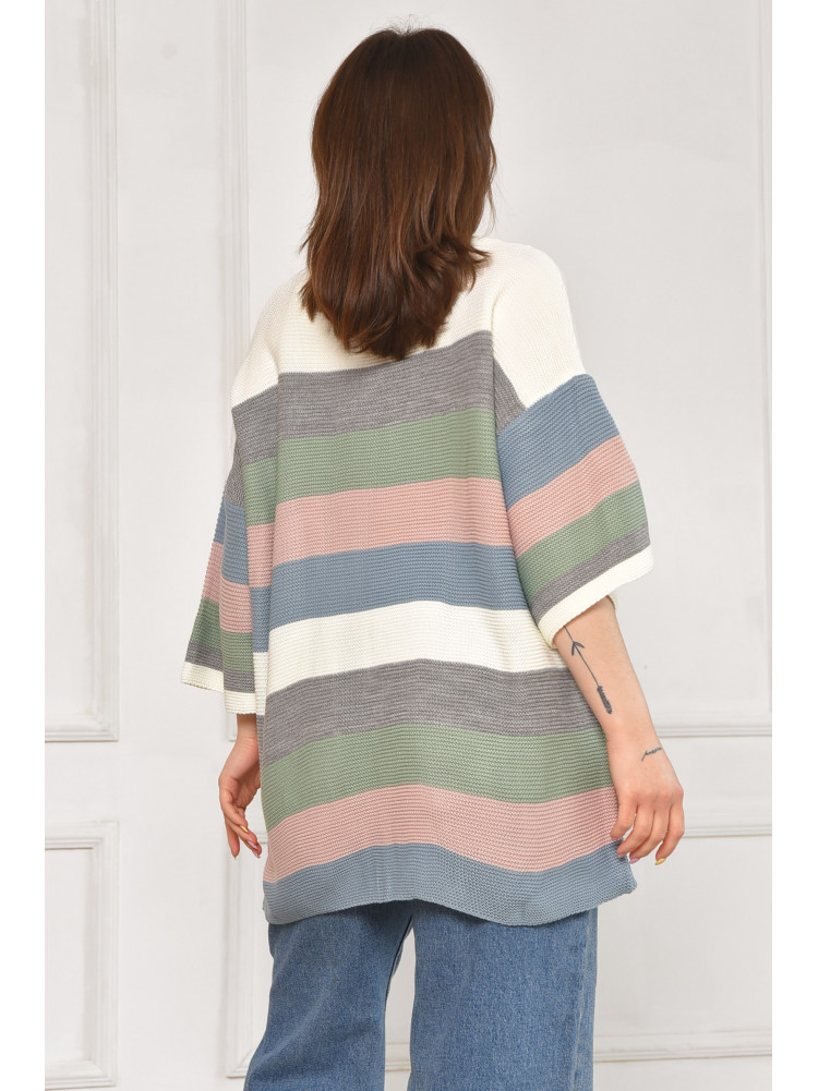 Кардиган женский белого цвета с принтом 0245 212082C