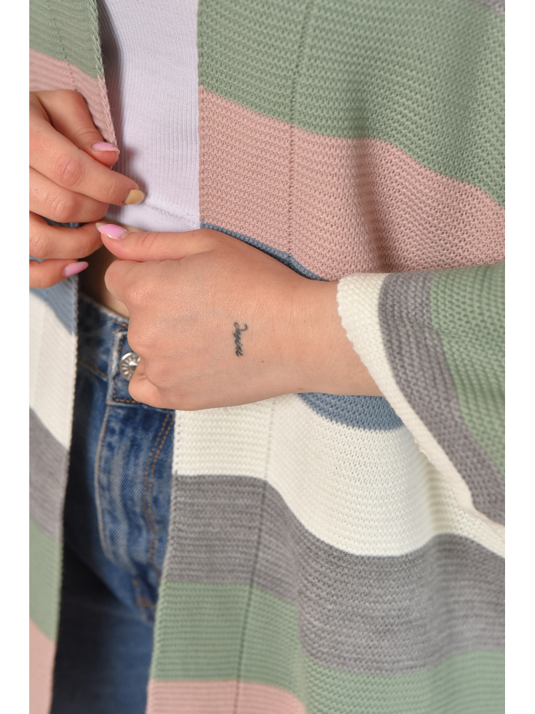 Кардиган женский белого цвета с принтом 0245 212082C