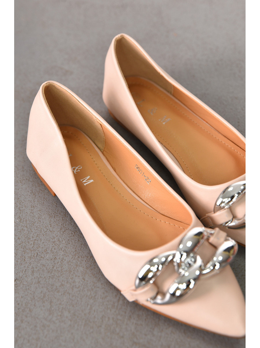 Балетки женские бежевого цвета 5601-22 212083C