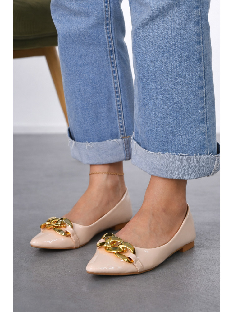 Балетки женские бежевого цвета 5601-9 212084C