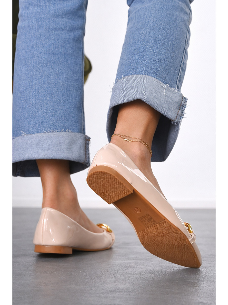 Балетки женские бежевого цвета 5601-9 212084C