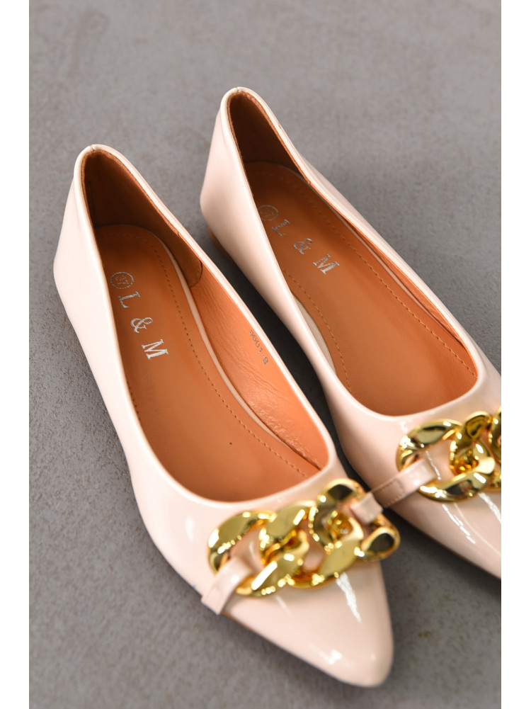 Балетки женские бежевого цвета 5601-9 212084C