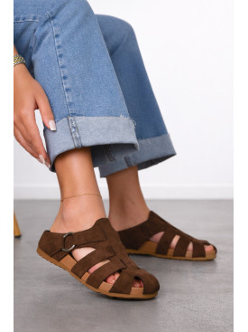 Мюлі жіночі коричнивого кольору N80-5 212089C