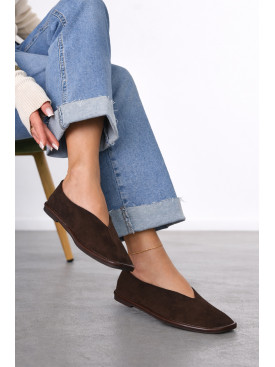 Мокасини жіночі коричнивого кольору 6927-12 212096C