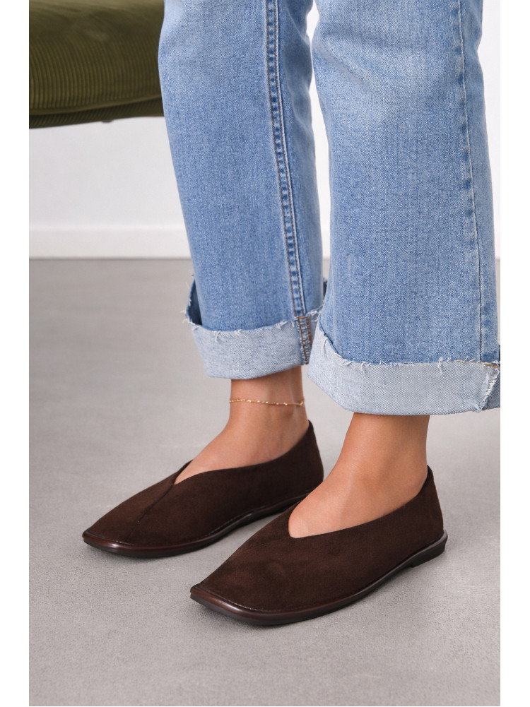 Мокасины женские коричнивого цвета 6927-12 212096C