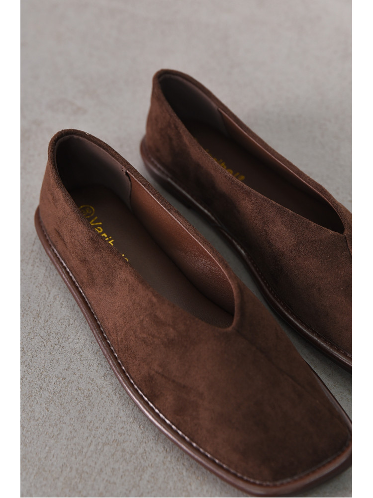 Мокасины женские коричнивого цвета 6927-12 212096C