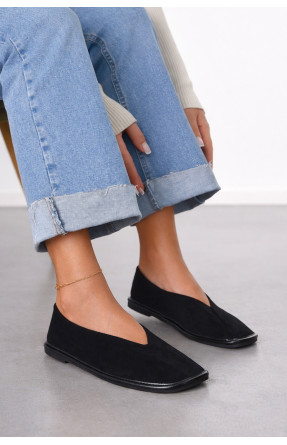 Мокасины женские черного цвета 6927 212097C