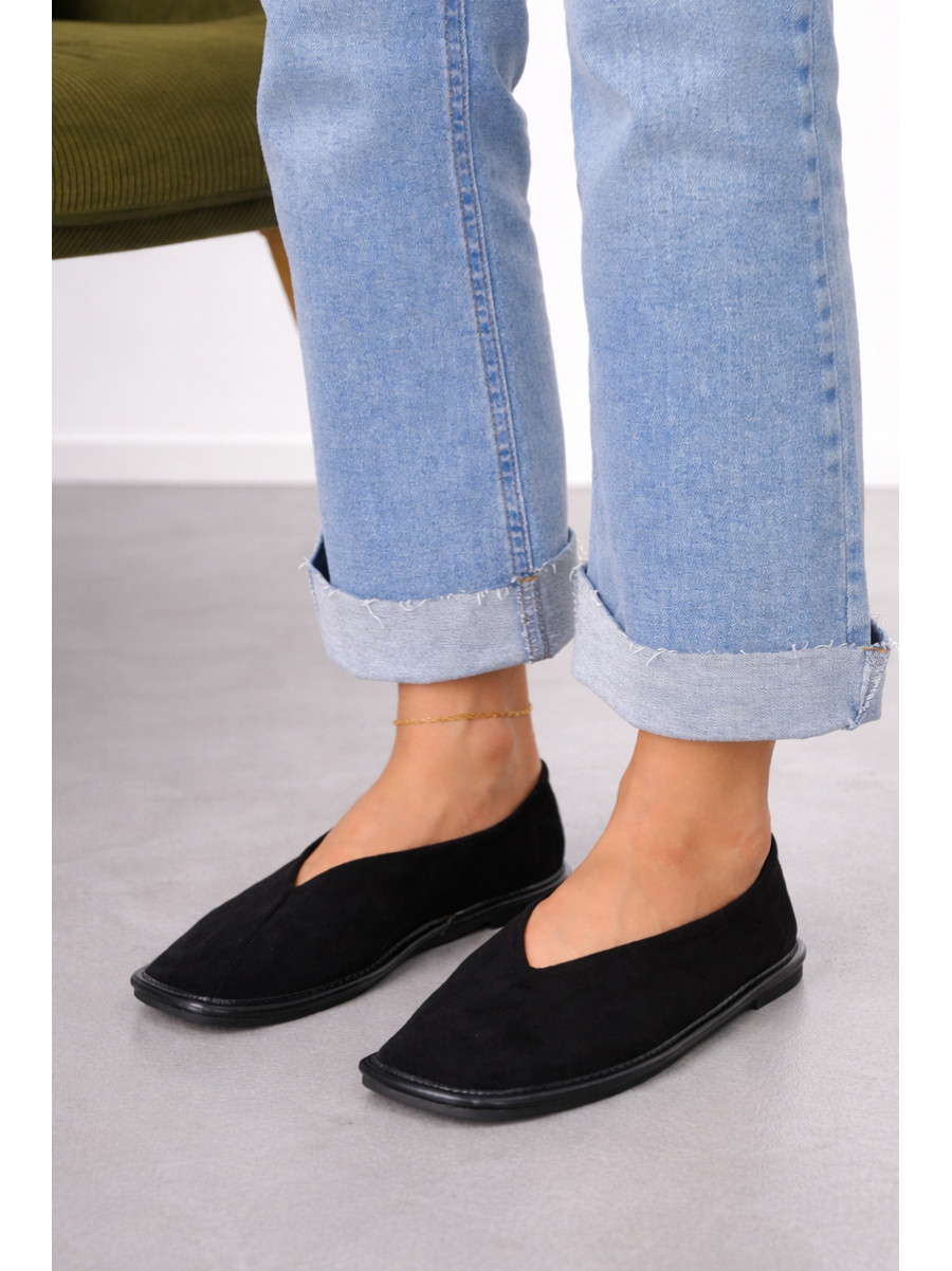 Мокасины женские черного цвета 6927 212097C