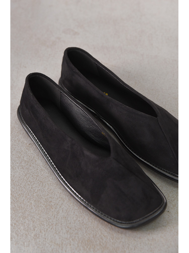 Мокасины женские черного цвета 6927 212097C