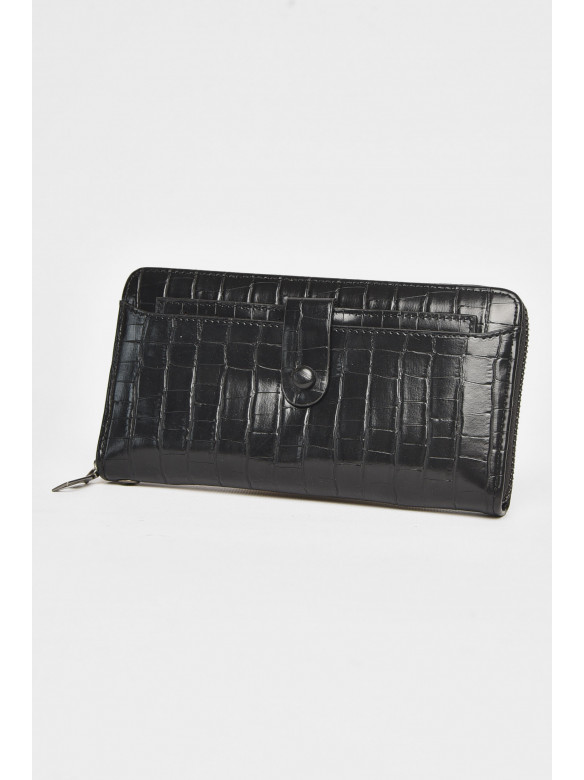 Гаманець чоловічий з екошкіри чорного кольору 9043 212101C