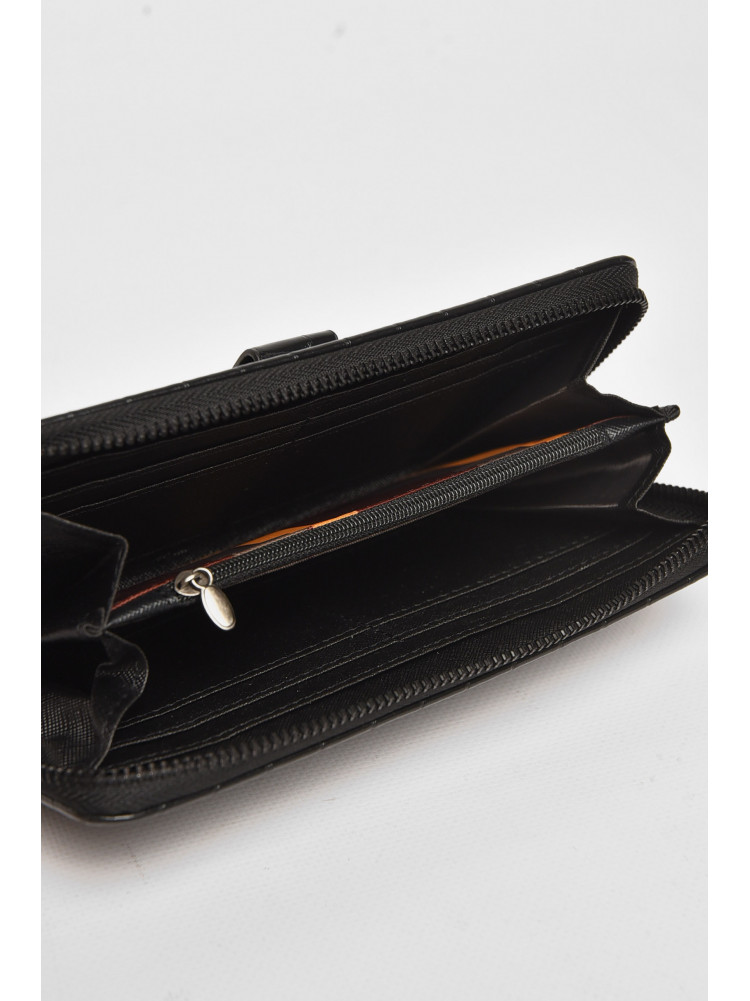 Гаманець чоловічий з екошкіри чорного кольору 9043 212101C