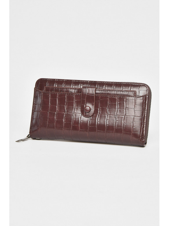 Гаманець чоловічий з екошкіри темно-коричневого кольору 9043 212102C