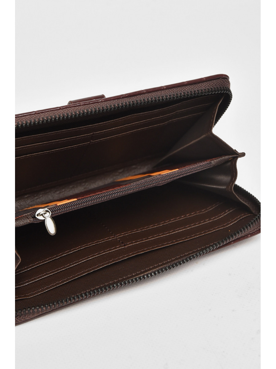 Гаманець чоловічий з екошкіри темно-коричневого кольору 9043 212102C