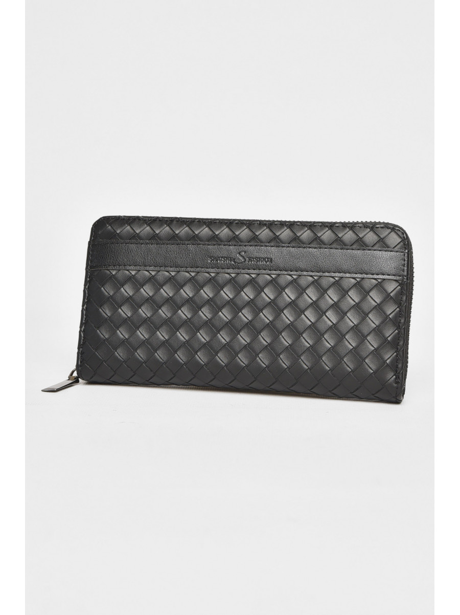 Гаманець чоловічий з екошкіри чорного кольору 1125-5 212103C