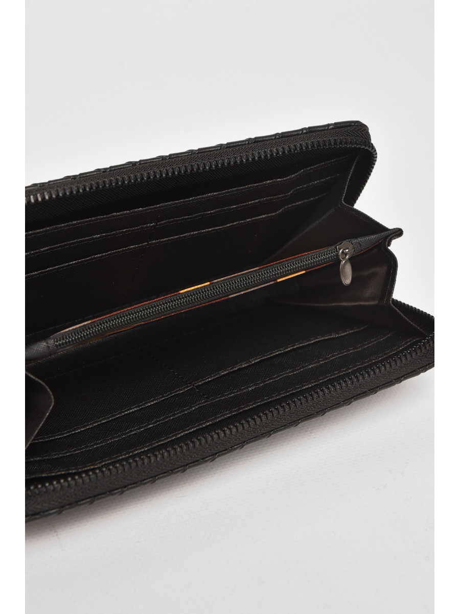 Гаманець чоловічий з екошкіри чорного кольору 1125-5 212103C