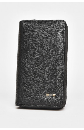 Гаманець чоловічий з екошкіри чорного кольору 1602-6 212104C