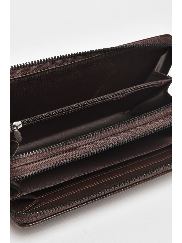 Кошелек мужской из экокожи темно-коричневого цвета 1602-6 212106C