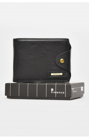 Гаманець чоловічий із екошкіри чорного кольору 538 212107C