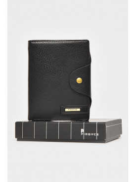 Кошелек мужской из экокожи черного цвета 302 212109C