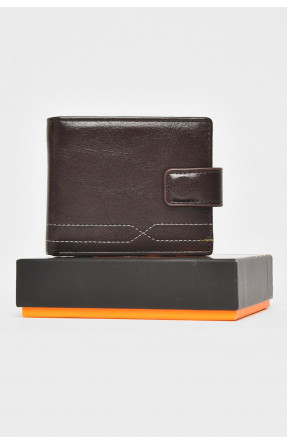 Гаманець чоловічий із екошкіри коричневого кольору 208-3 212110C