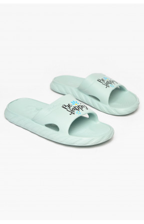Шльопанці піна жіночі м`ятного кольору DS68 212111C