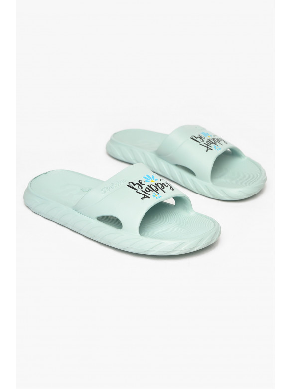 Шлепки пена женские мятного цвета DS68 212111C