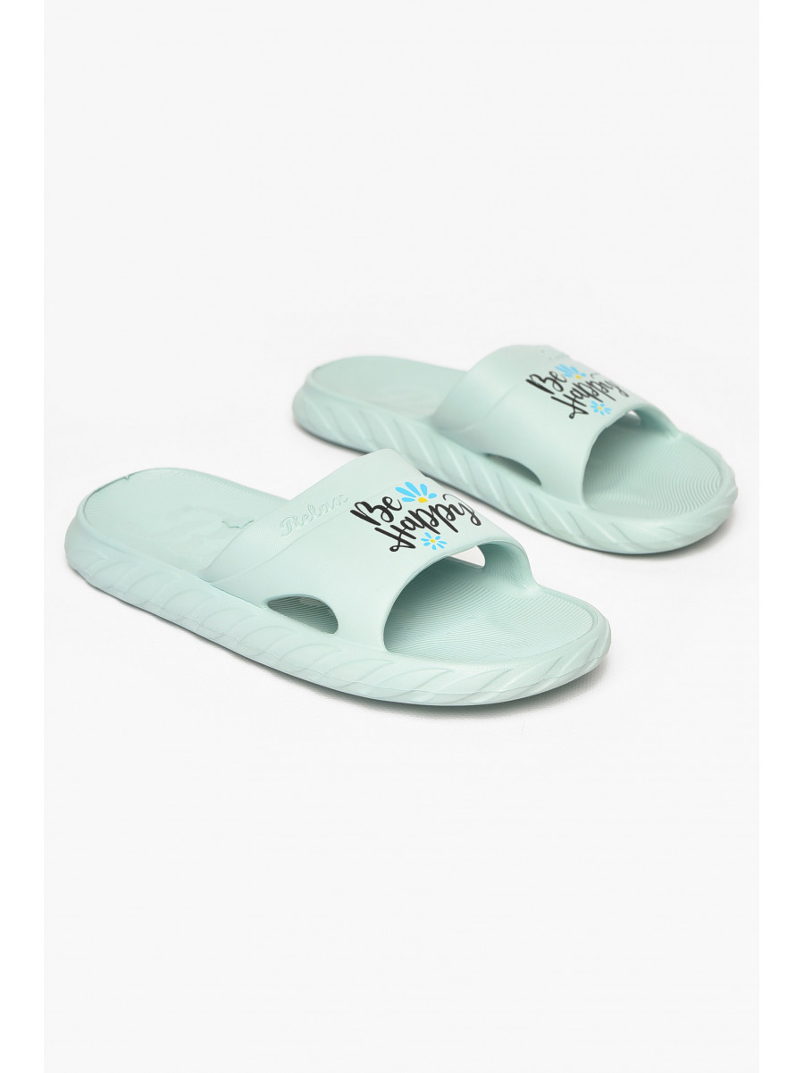 Шлепки пена женские мятного цвета DS68 212111C