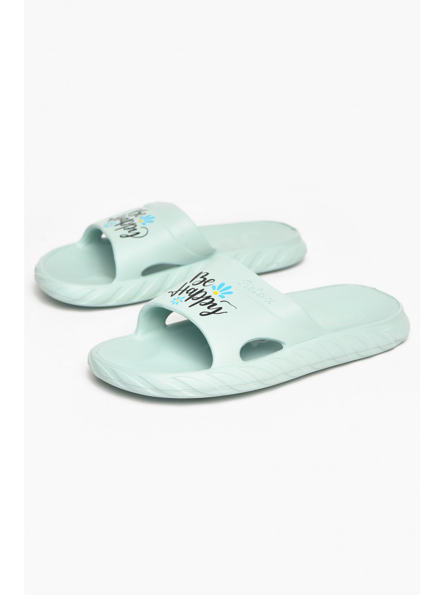 Шлепки пена женские мятного цвета DS68 212111C