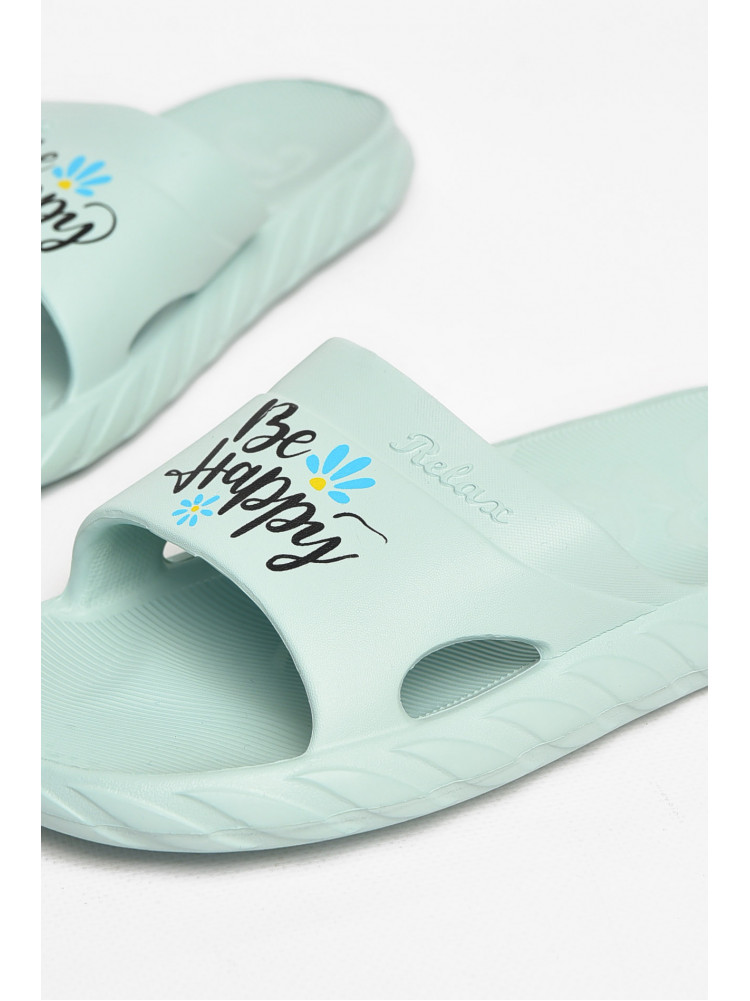 Шлепки пена женские мятного цвета DS68 212111C